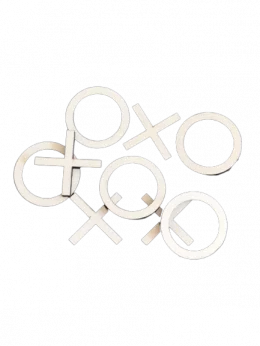 jogo da velha em mdf 3mm branco passa tempo perfeito!!!