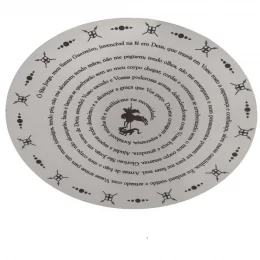 Mandala Orao de So Jorge em MDF 60 cm Branco