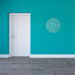 mandala spinner 20 cm decoração ambiente branco mdf 3mm