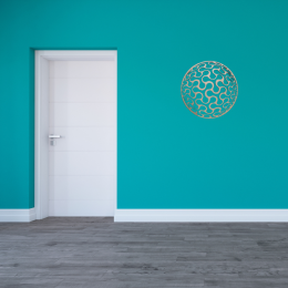 mandala spinner 20 cm decoração ambiente natural mdf 3mm
