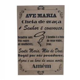 orao ave maria gravada laser tamanho a4 mdf 3mm natural