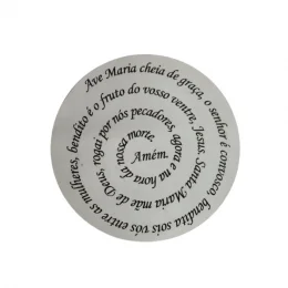 orao ave maria mandala 30 cm gravado mdf 3mm branco