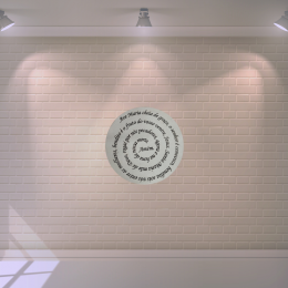 oração ave maria mandala 30 cm gravado mdf 3mm branco
