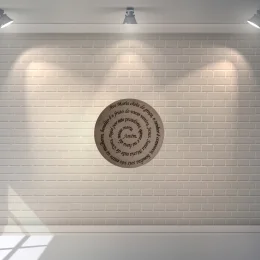 orao ave maria mandala 30 cm gravado mdf 3mm natural