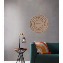 orao pai nosso mandala redondo 30 cm natural