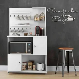 Placa Decorativa caligrafia Cantinho do Caf Trovarelli