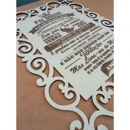 placa pai nosso evangelico cor branco