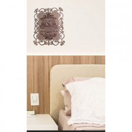 placa pai nosso evangelico cor natural