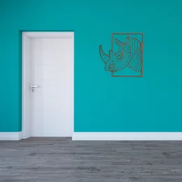 placa rinoceronte 3d decorao ambiente natural mdf 3mm