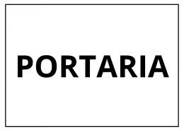 placa sinalizao 1/2 oficio portaria mdf branco