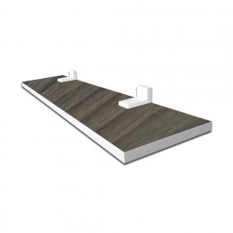 Prateleira Linha-Furta cor Com Borda De Pvc Branco 20X15 cm