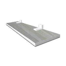 Prateleira Linha-Furta cor Com Borda De Pvc Branco 80x20 cm