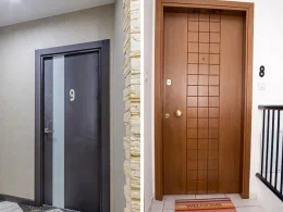 Numero 8 em abs porta sala casa vaga garagem 7 x 3 cm branco