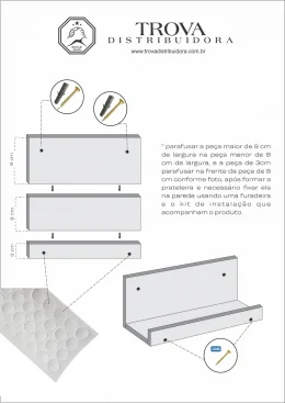 Prateleira Esmalteria Simples 80 Cm Preto Em Mdf