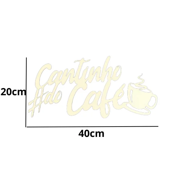 cantinho do caf 5 em mdf 3mm branco