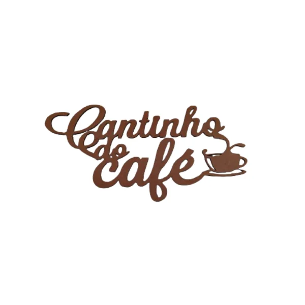 Cantinho do caf 8 em mdf 3mm natural