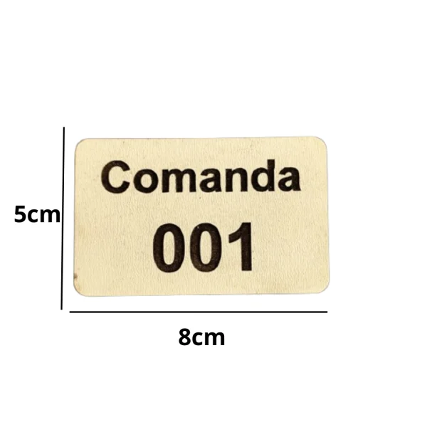 comanda bar restaurante ecologicas c/ 30 em mdf 3mm branco