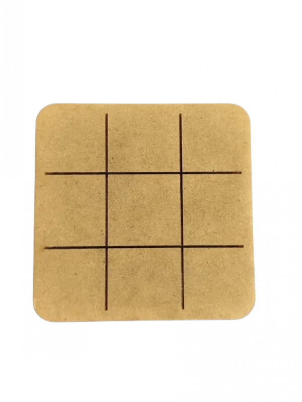 jogo da velha em mdf 3mm natural passa tempo perfeito!!!
