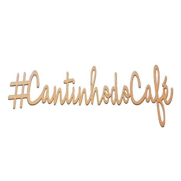 Placa Decorativa #CantinhodoCaf Natural Trovarelli