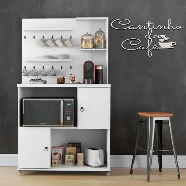 Placa Decorativa caligrafia Cantinho do Caf Trovarelli