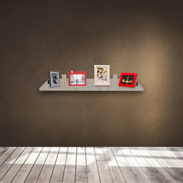 Prateleira Simples Madeirado 90X20 cm Com Suporte Em Mdf