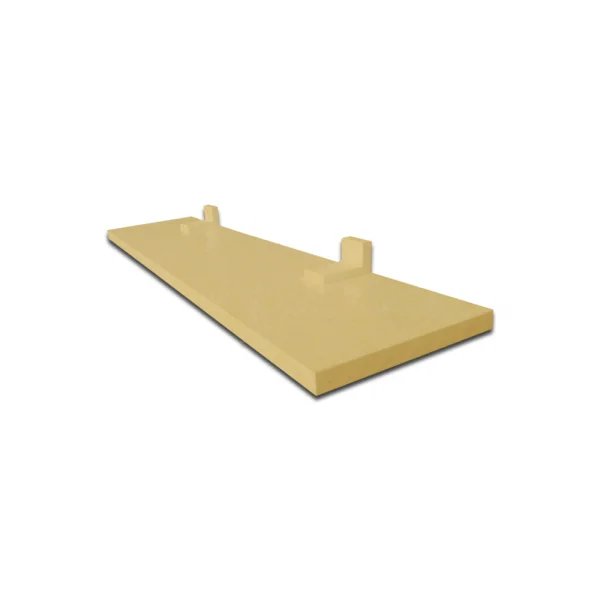 Prateleira Simples Natural 90X15 cm Com Suporte Em Mdf