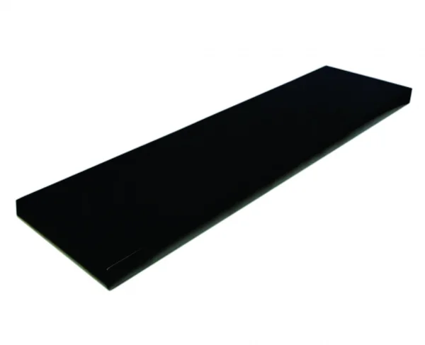 Prateleira Simples 70x15 cm Com Suporte Em Mdf  Preto