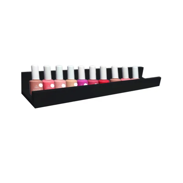 Prateleira Esmalteria Simples 25 cm Em Mdf Preto