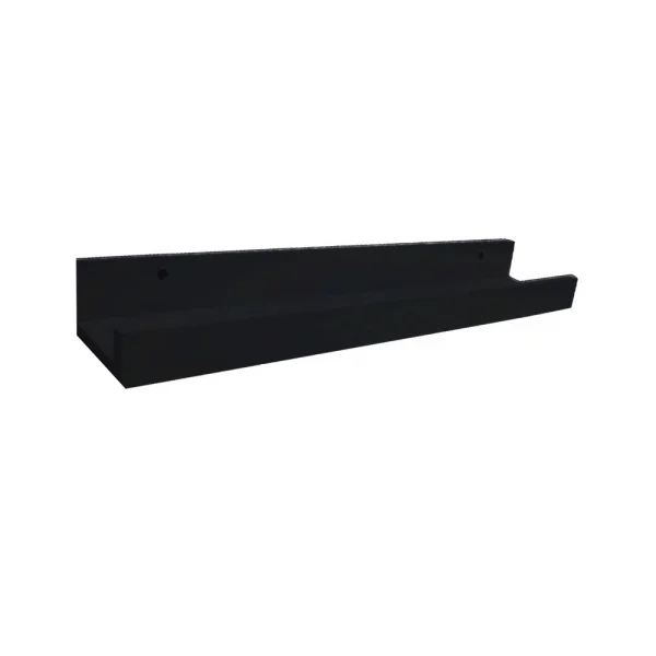 Prateleira Esmalteria Simples 25 cm Em Mdf Preto