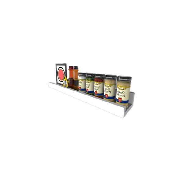 Prateleira Tempero Simples 40 Cm Branco Em Mdf
