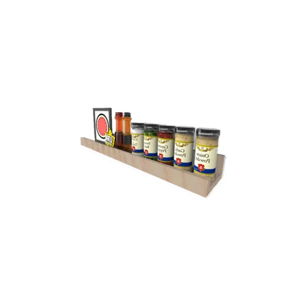 Prateleira Tempero Simples 45 Cm Madeirado Em Mdf