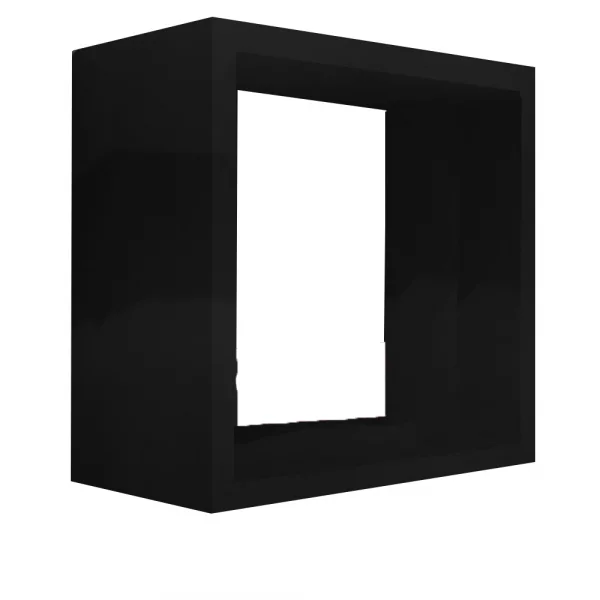 Nicho Decorativo 30X30X15 cm Em Mdf Preto