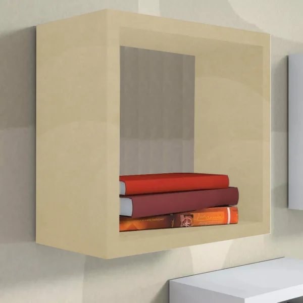 Nicho Decorativo 40X40X20 cm Em Mdf Natural