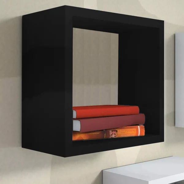 Nicho Decorativo 40X40X20 cm Em Mdf Preto