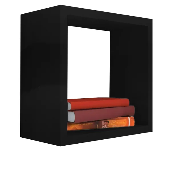 Nicho Decorativo 40X40X20 cm Em Mdf Preto