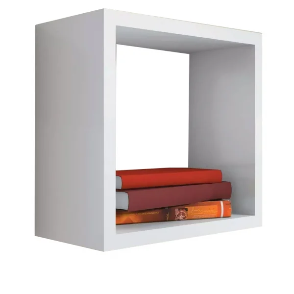 Nicho Decorativo 55x55x15 Cm Em Mdf Branco