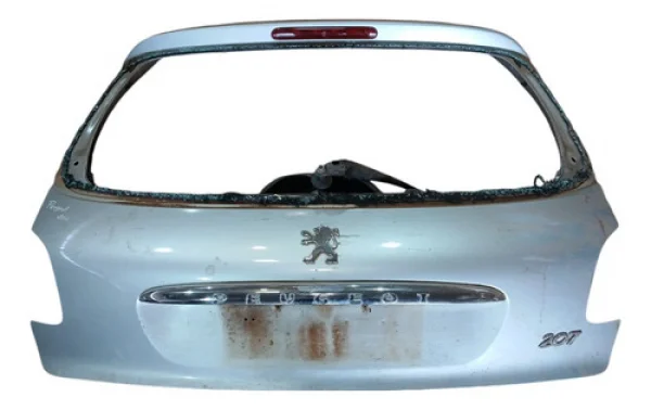 Tampa Traseira Porta Malas Peugeot 207 2009 A 2012 Prata
