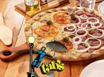 Pizza Grande (35cm - 8 Fatias) 1/2 Mu�arela 1/2 Calabresa
