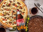 Pizza Grande 8 fatias + Pizza Doce Broto + Coca Cola litro!