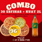 Combo 30 Esfihas + Kuat