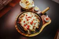 Frango Cremoso com Catupiry e Gorgonzola + P�o, Farofa e Vinagrete