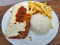 Frango Parmegiana a moda Ibérica Frango Parmegiana a moda Ibérica