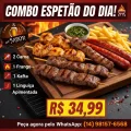 Combo 6   2carne 1 Frango 1 Kaft 1 Linguica Ap