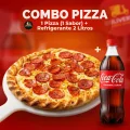 COMBO PIZZA 1 SABOR + REFRIGERANTE 2 LITROS