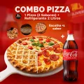 COMBO PIZZA 3 SABORES + REFRIGERANTE 2 LITROS