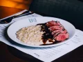 Risoto de gorgonzola com picanha angus Risoto de gorgonzola com picanha angus