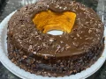 Bolo de Cenoura Cobertura