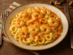 Macarr�o Camar�o Rose ao Bechamel