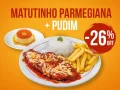 Combo Matutinho Parmegiana de Mignon + Pudim Combo Matutinho Parmegiana de Mignon + Pudim