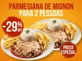 Combo Parmegiana de Mignon Para 2 Pessoas Combo Parmegiana de Mignon Para 2 Pessoas